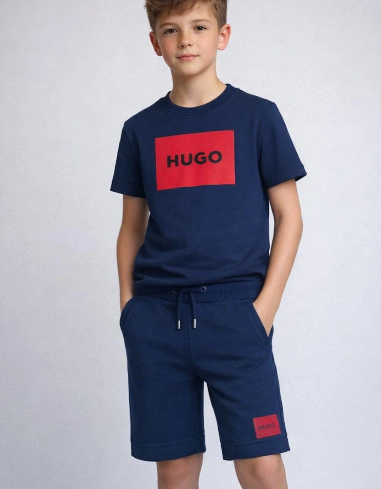 HUGO BOYS NAVY BERMUDAS G01183
