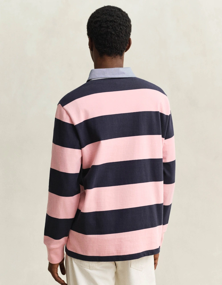 Mens Regular Chambray Stripe Heavy Rugger - 671 Bubblegum Pink