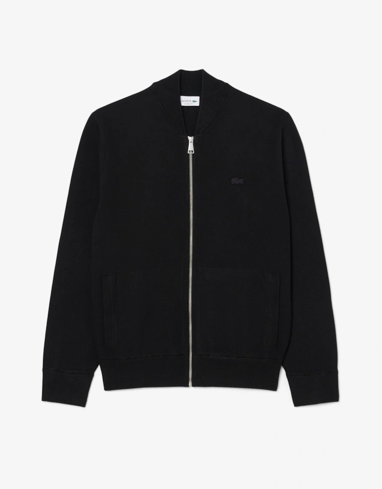 Zipped Mens Sweater - Black 031