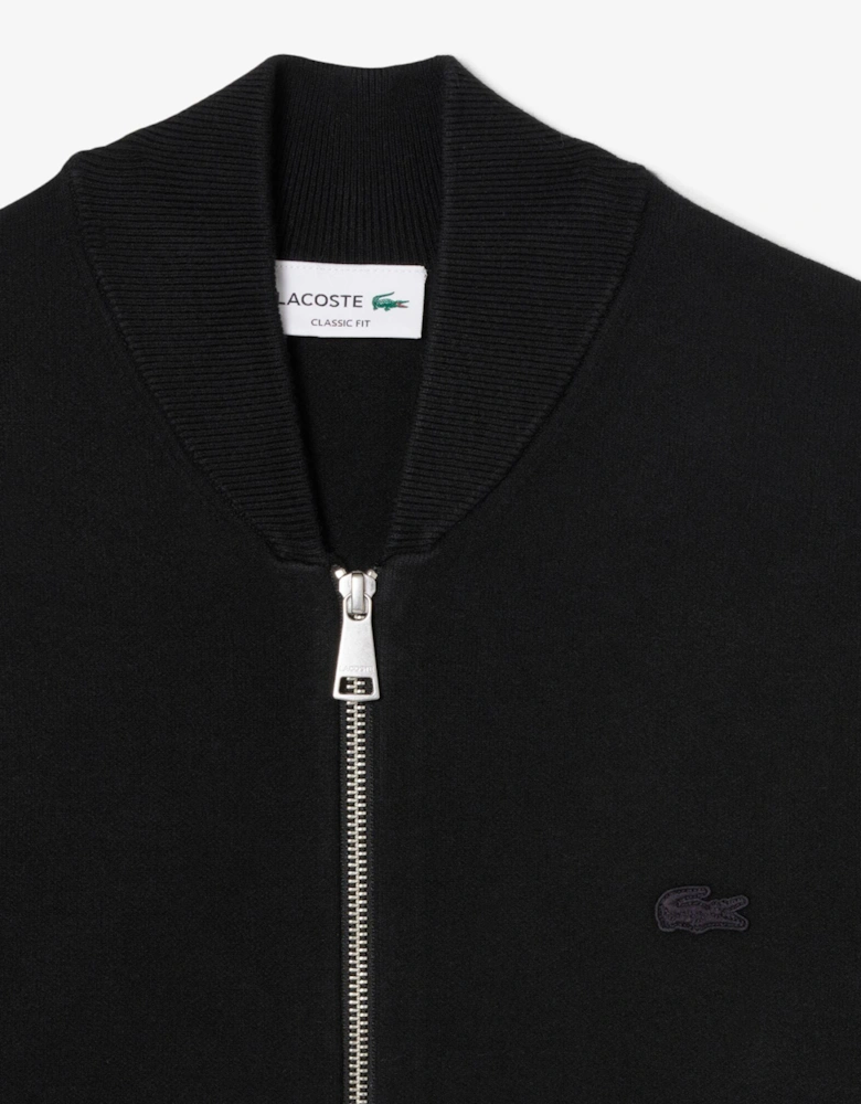 Zipped Mens Sweater - Black 031