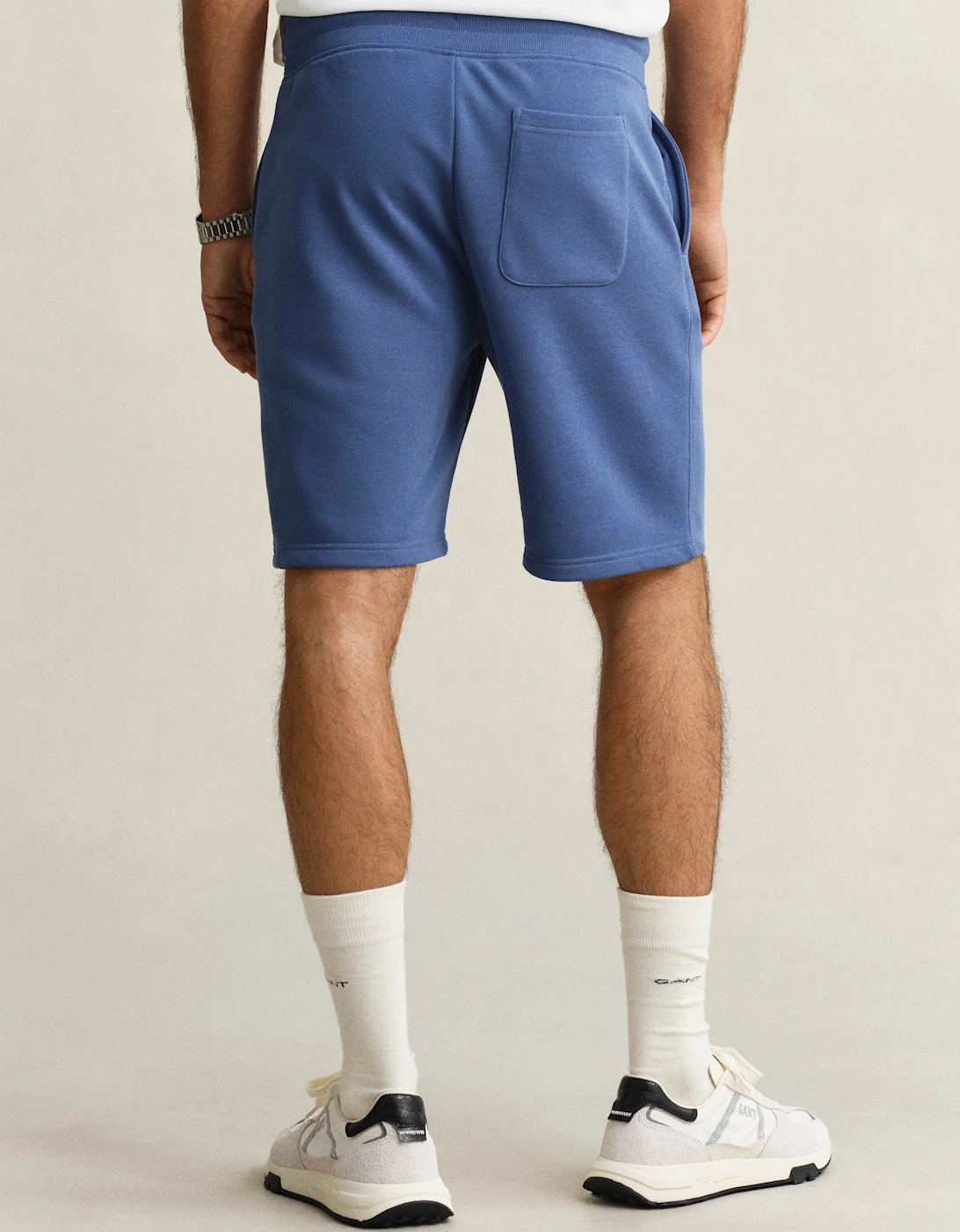 Regular Fit Shield Logo Sweat Shorts - 442 Vintage Blue