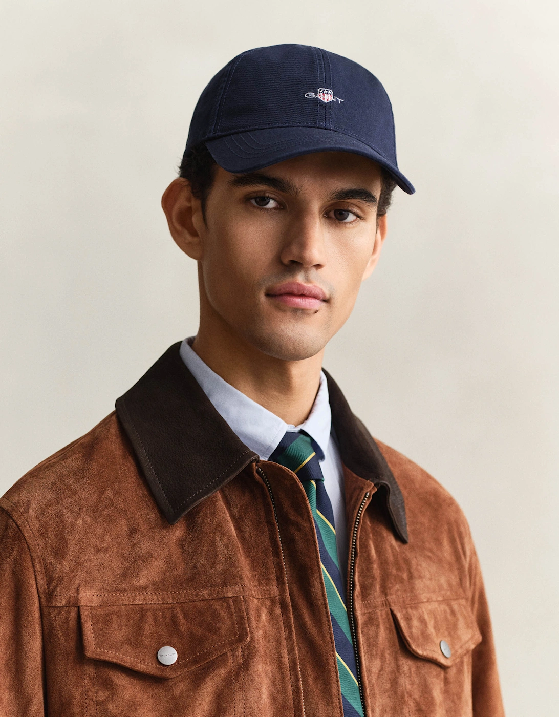 Mens Shield Logo Cotton Twill Cap - 410 Marine