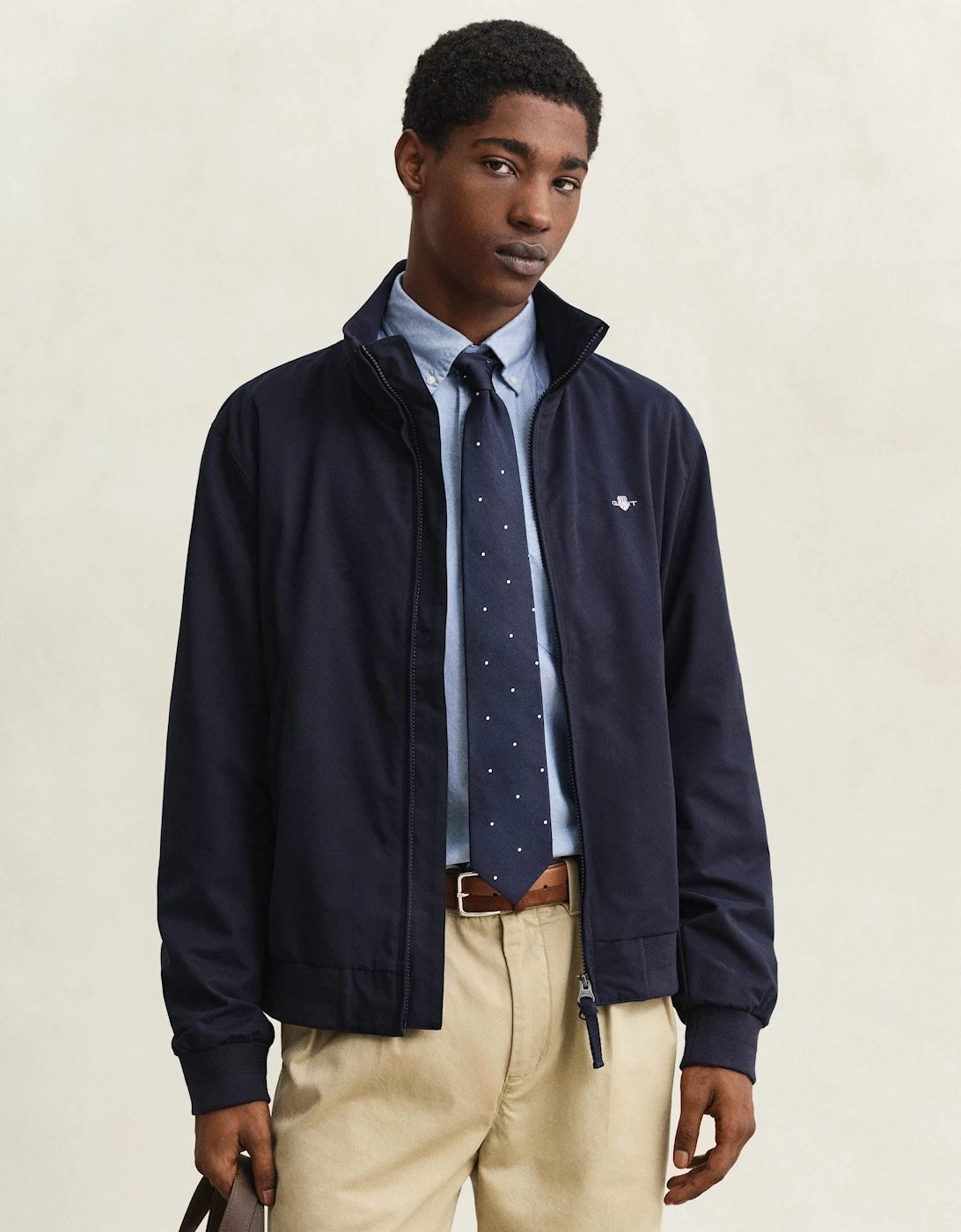 Gant Men's Navy Lightweight Hampshire Jacket - 433 Evening Blue - Size: 38/Regular
