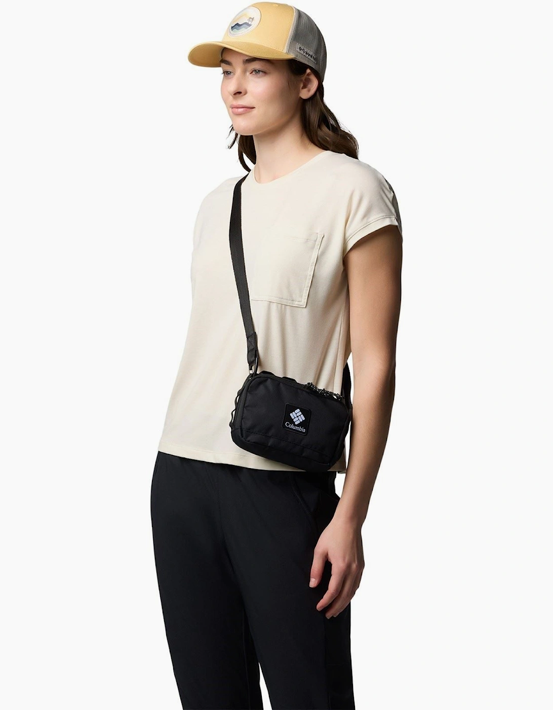 Trail Traveler Polyester Unisex Adults Black Crossbody Bag - One Size