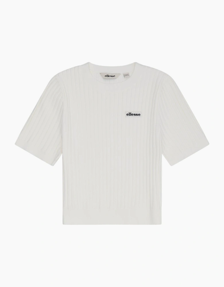 The Court Knitted Tee - Off White