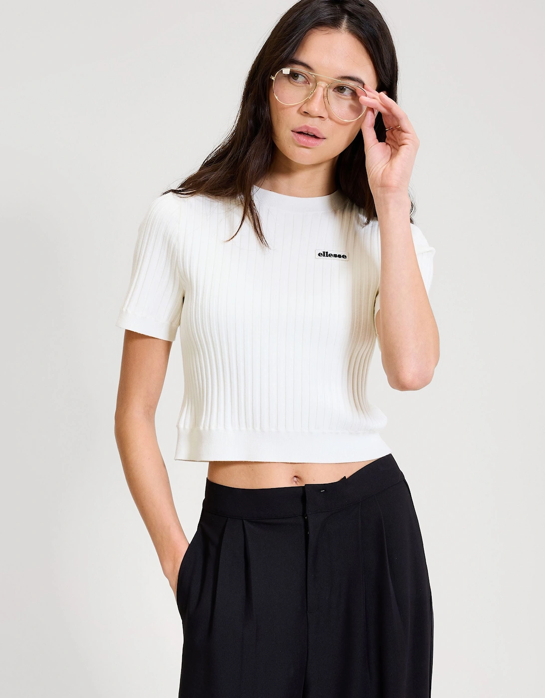 The Court Knitted Tee - Off White