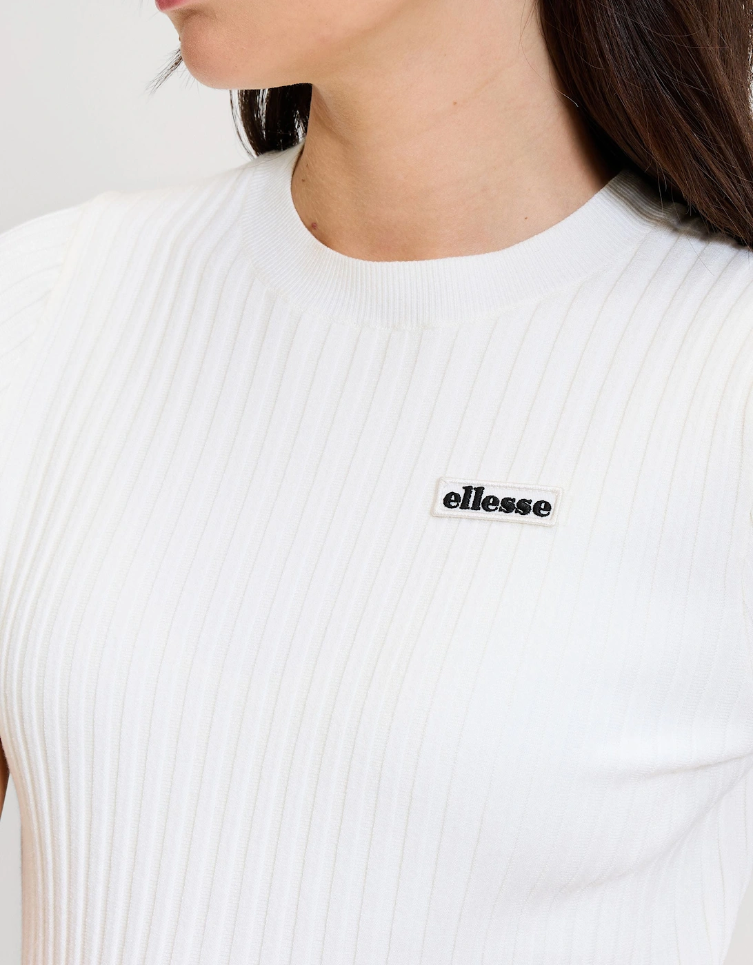 The Court Knitted Tee - Off White