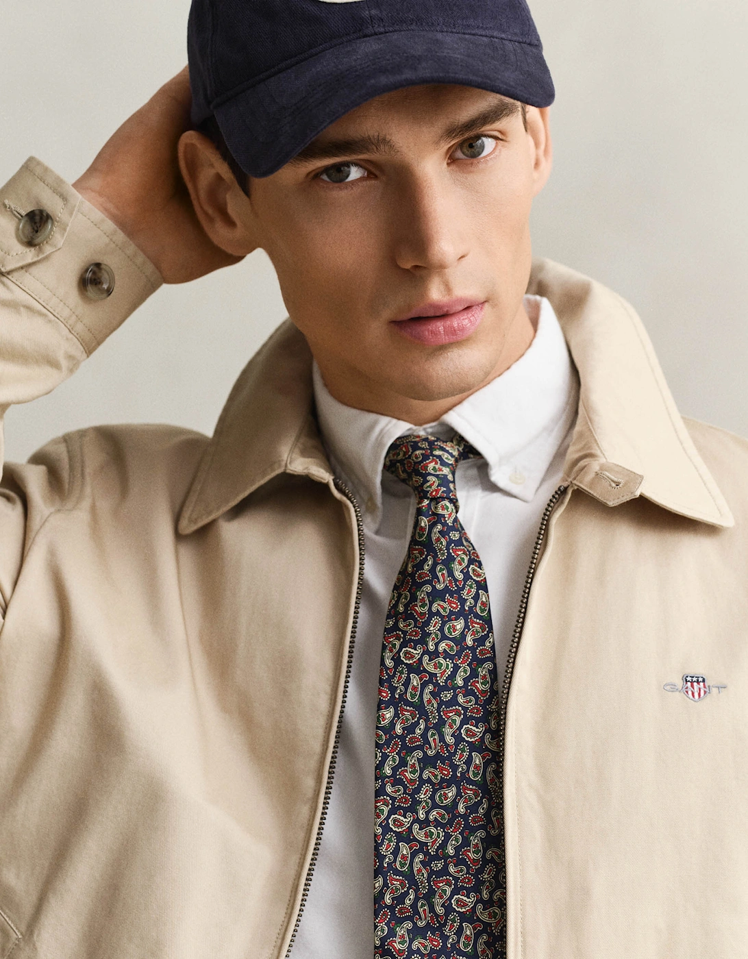 Mens Cotton Windcheater Jacket - 200 Oat Beige