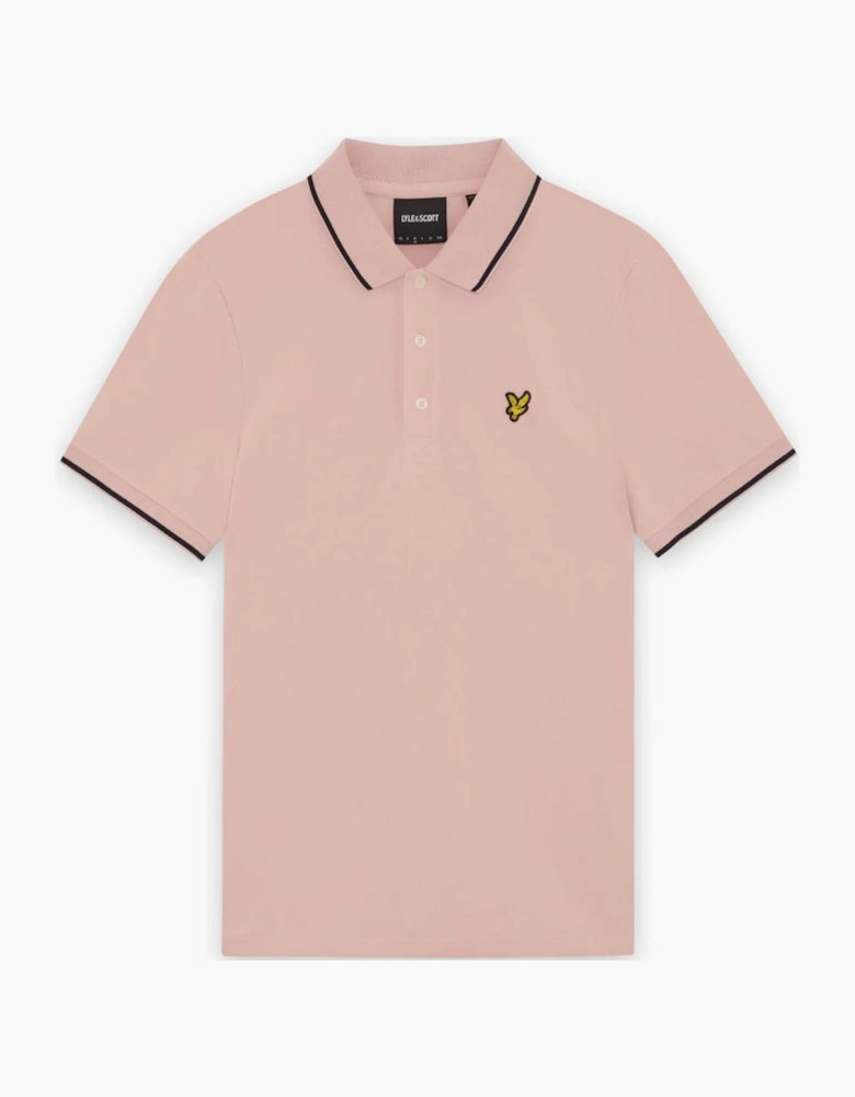 Lyle & Scott Pink Tipped Polo Shirt