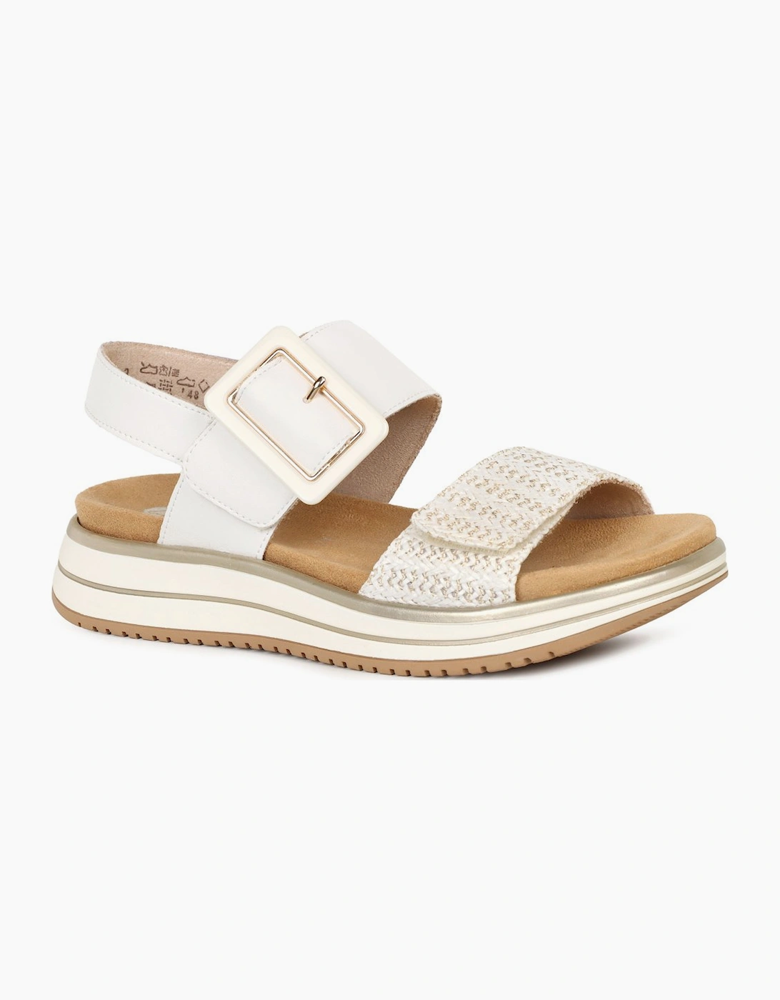 Remonte Women's White Manila Sandals - Size: 7.5