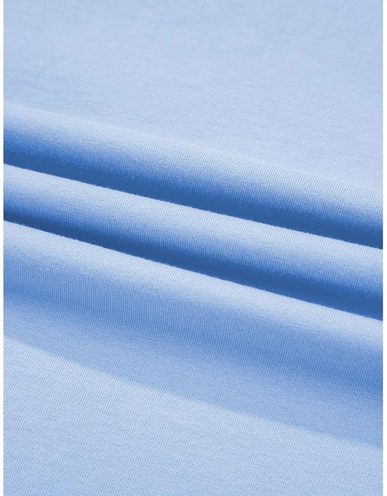 Myosotis Loose Half Sleeve Hi Low Hem T Shirt