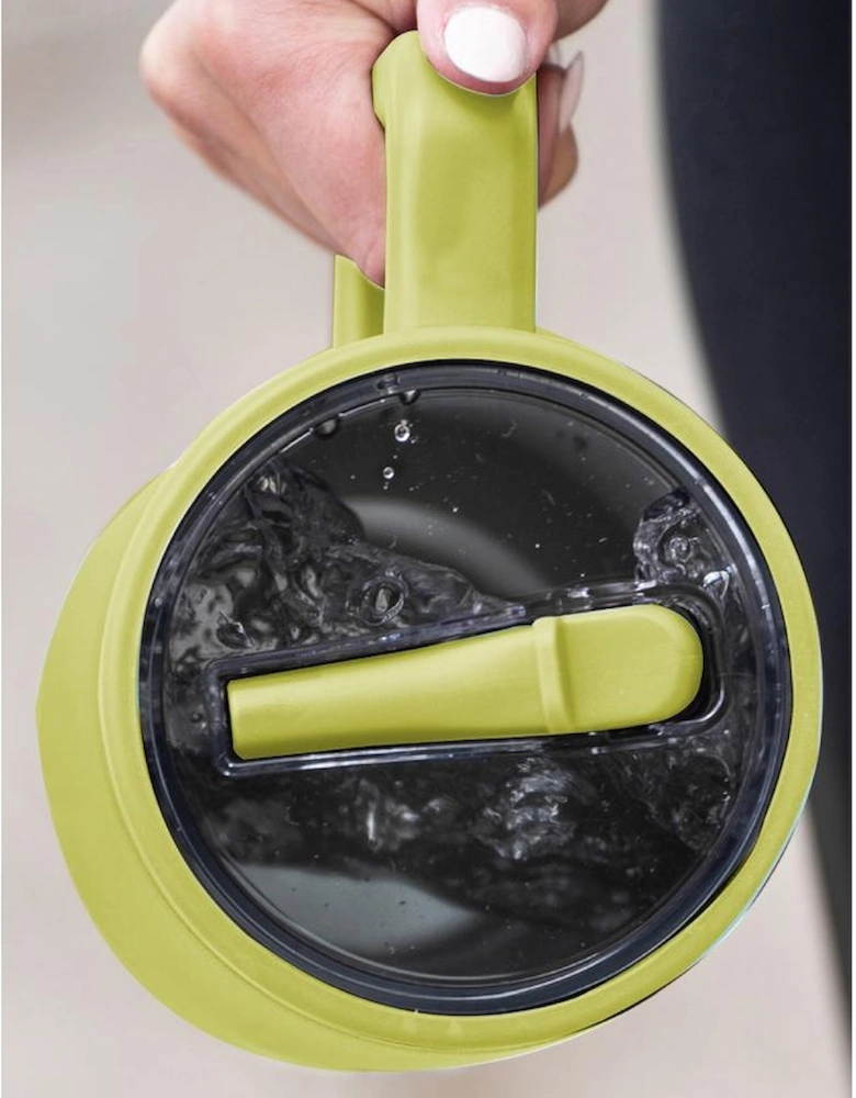 Pear Green Frosted Stainless Handle Large Vacuum Cup with Straw 40oz