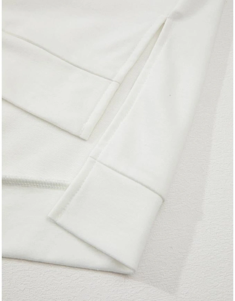 Clearly Aqua Colorblock Raglan Short Sleeve Half Buttons High Low T Shirt