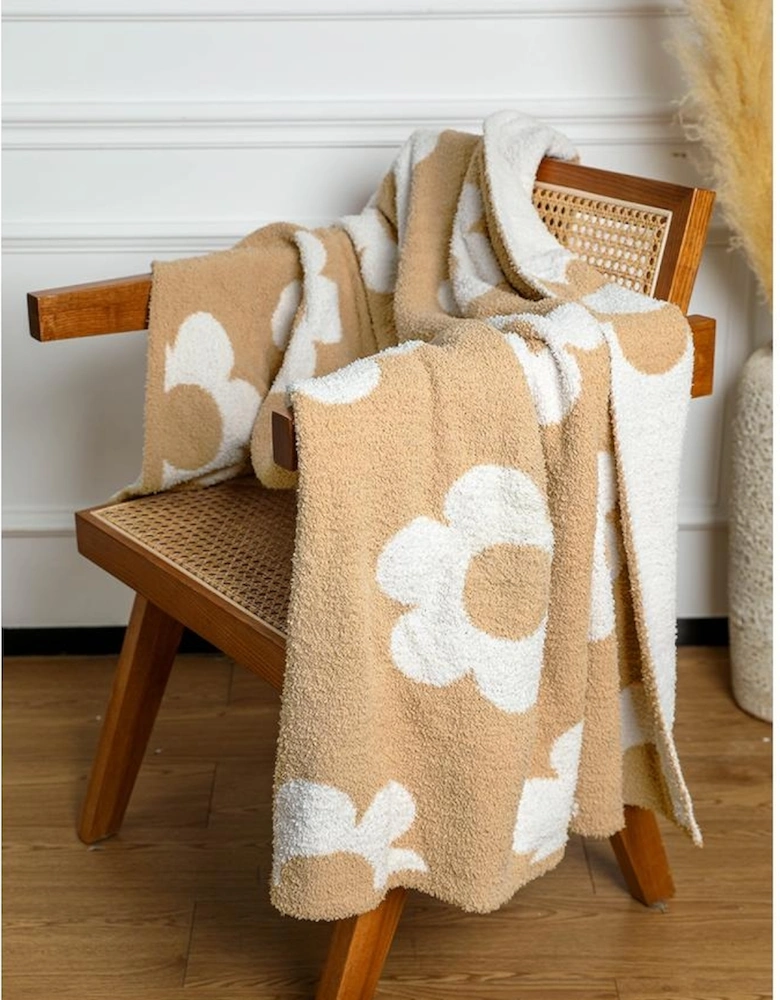 Azura Exchange Parchment Floral Printed Soft Throw Blanket 127*152cm