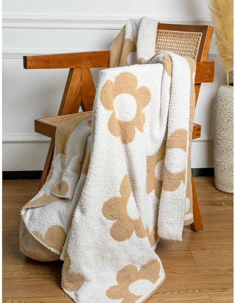 Azura Exchange Parchment Floral Printed Soft Throw Blanket 127*152cm