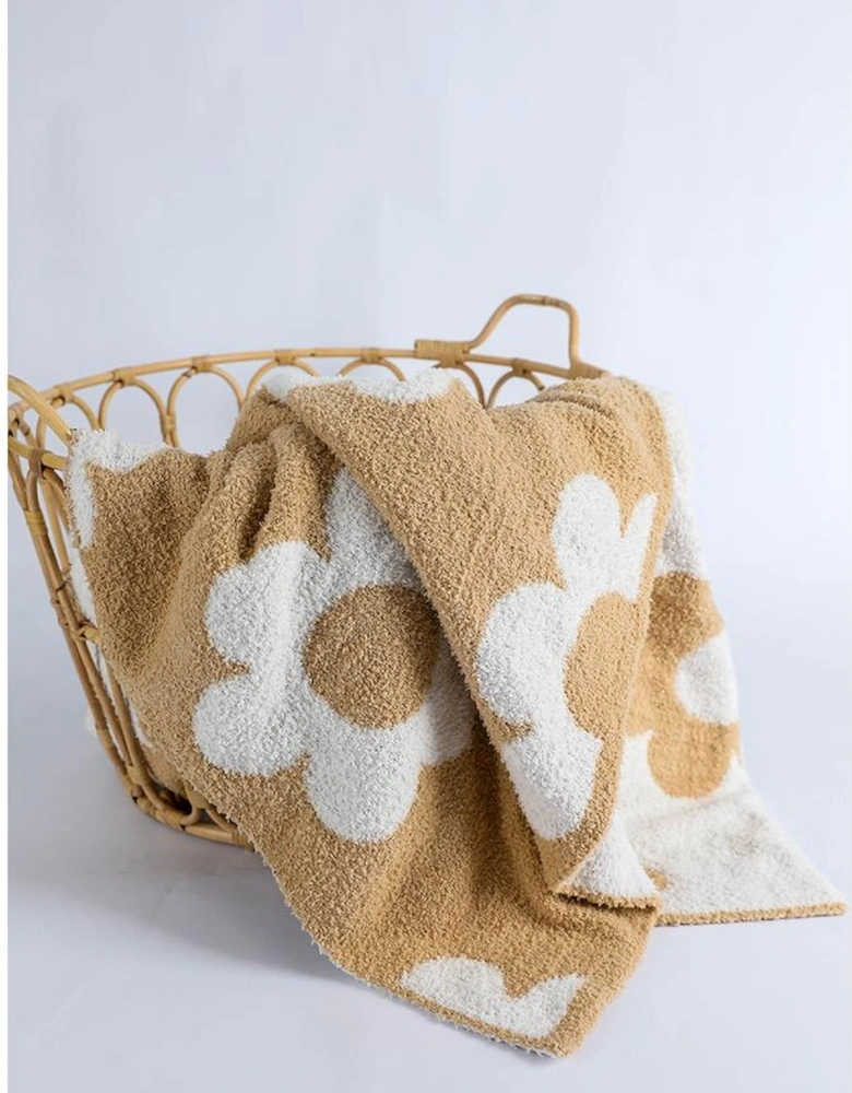 Azura Exchange Parchment Floral Printed Soft Throw Blanket 127*152cm