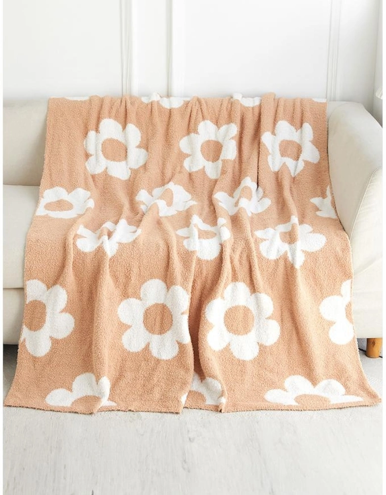 Azura Exchange Parchment Floral Printed Soft Throw Blanket 127*152cm