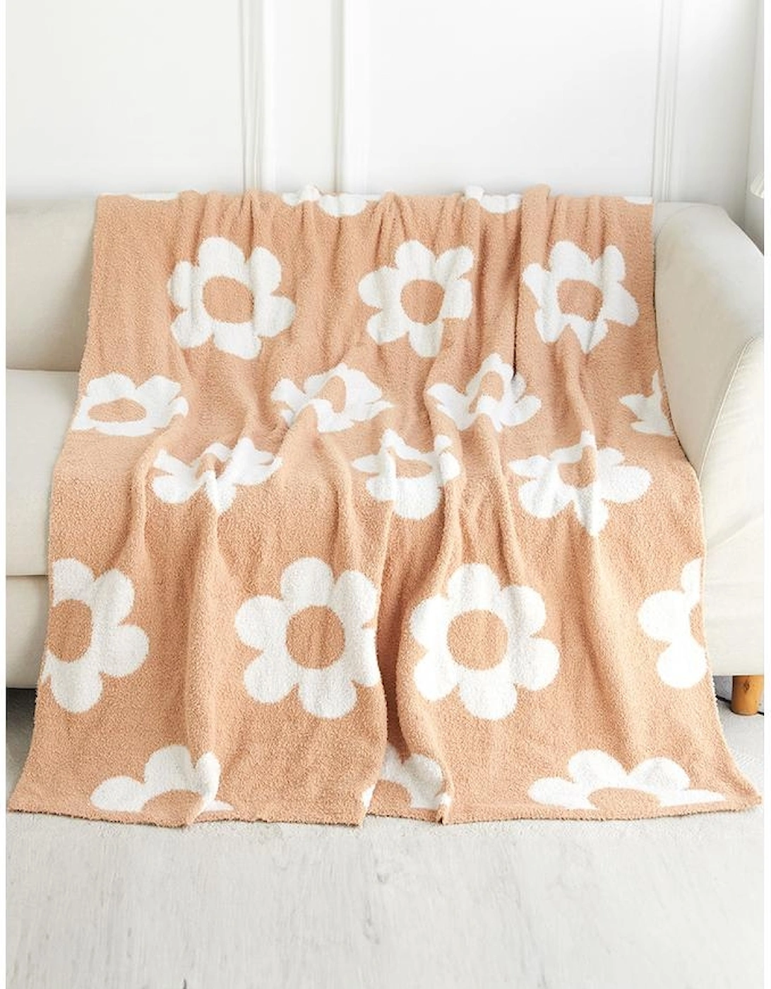 Azura Exchange Parchment Floral Printed Soft Throw Blanket 127*152cm