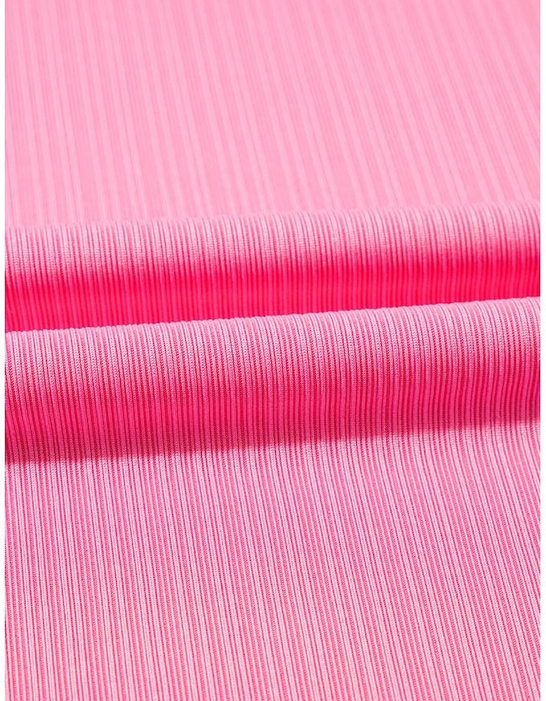 Bonbon Textured Ruffle Trim Crop Vest Lace-up Long Skirt Set