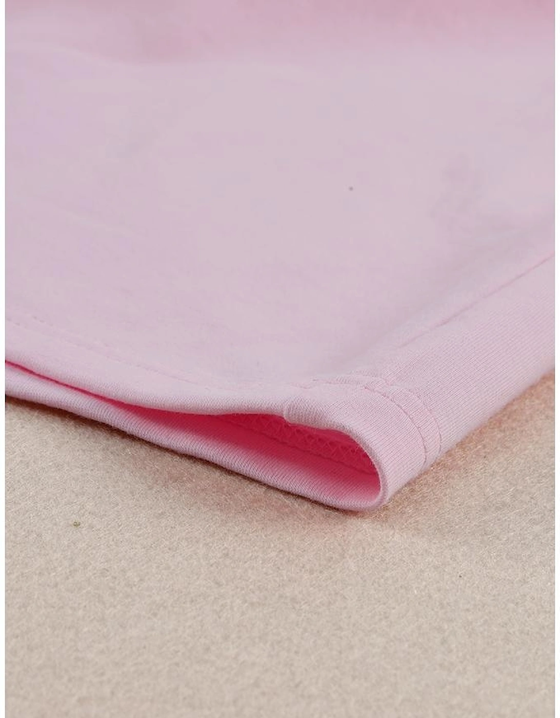 Pink Sequined Ruffle Mesh Sleeves Top