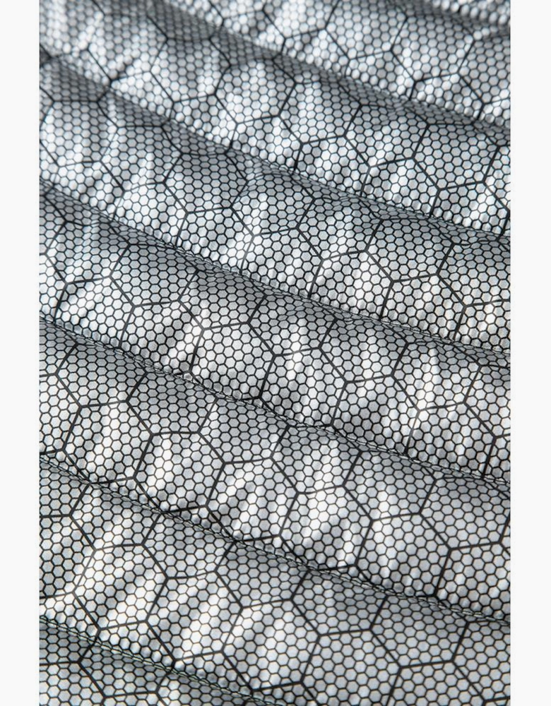 Black Solid Color Quilted Zip-up Puffer Jacket