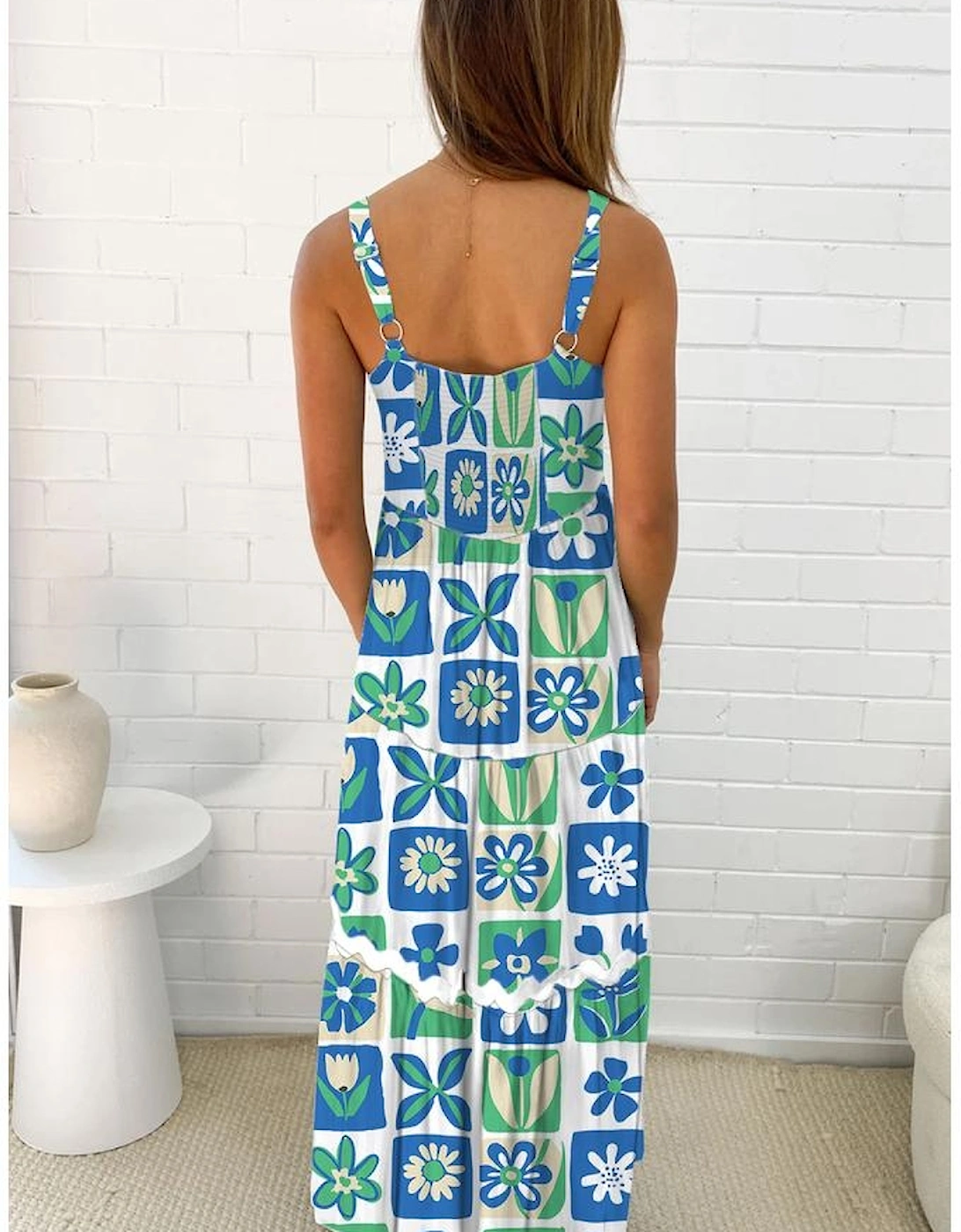 Multicolour Floral Maxi Sundress with Ricrac Trim, 11 of 10