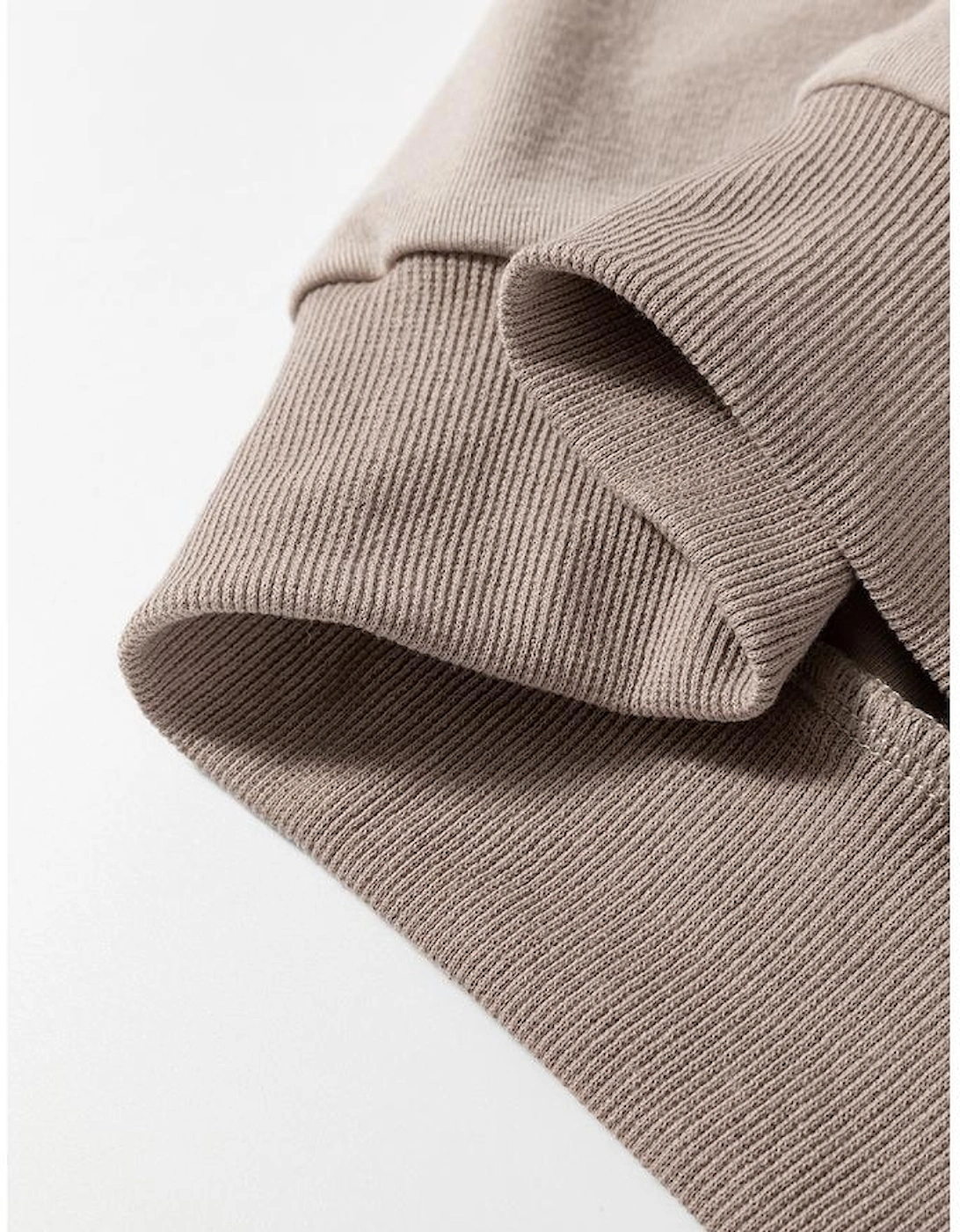 Goat Half Lantern Sleeve Solid Colour Pullover Top