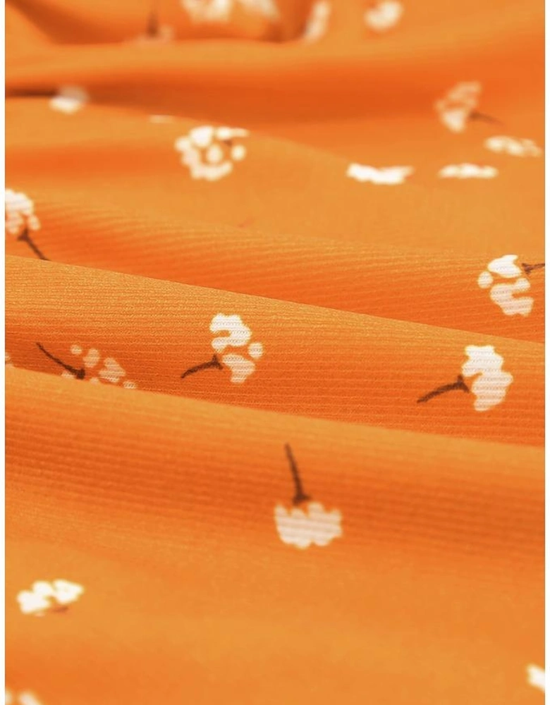 Azura Exchange Ruffle Tunic Top with Floral Print