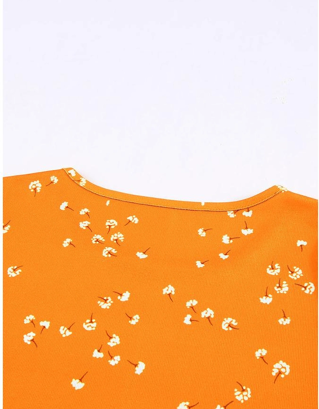 Azura Exchange Ruffle Tunic Top with Floral Print