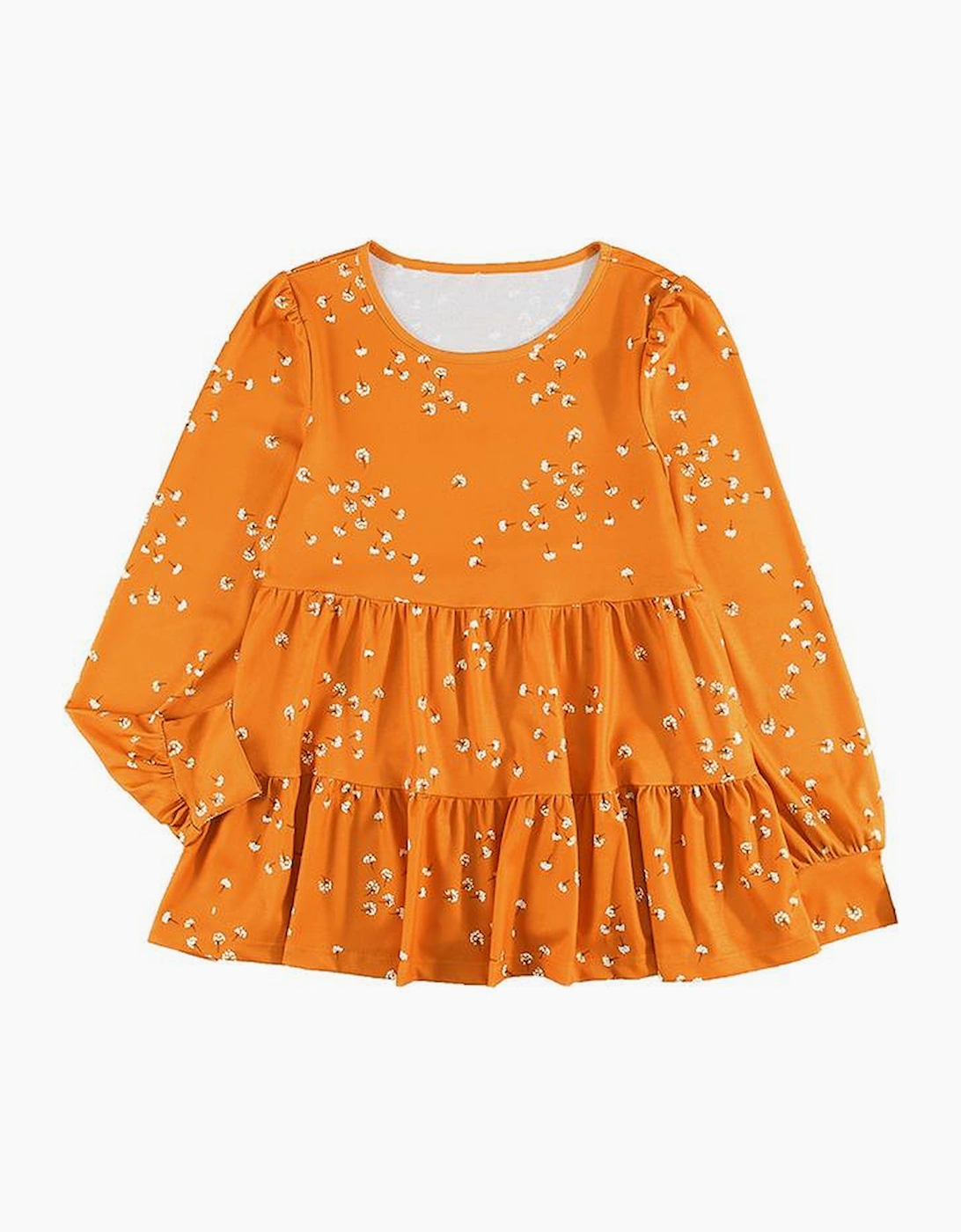 Azura Exchange Ruffle Tunic Top with Floral Print