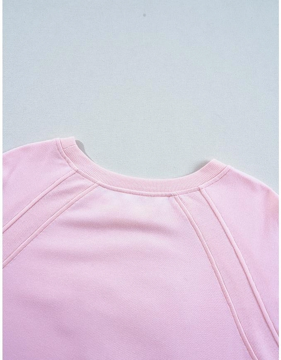 Pink Hugs and Kisses Pop Up Embroidered Raglan Sleeve Sweatshirt