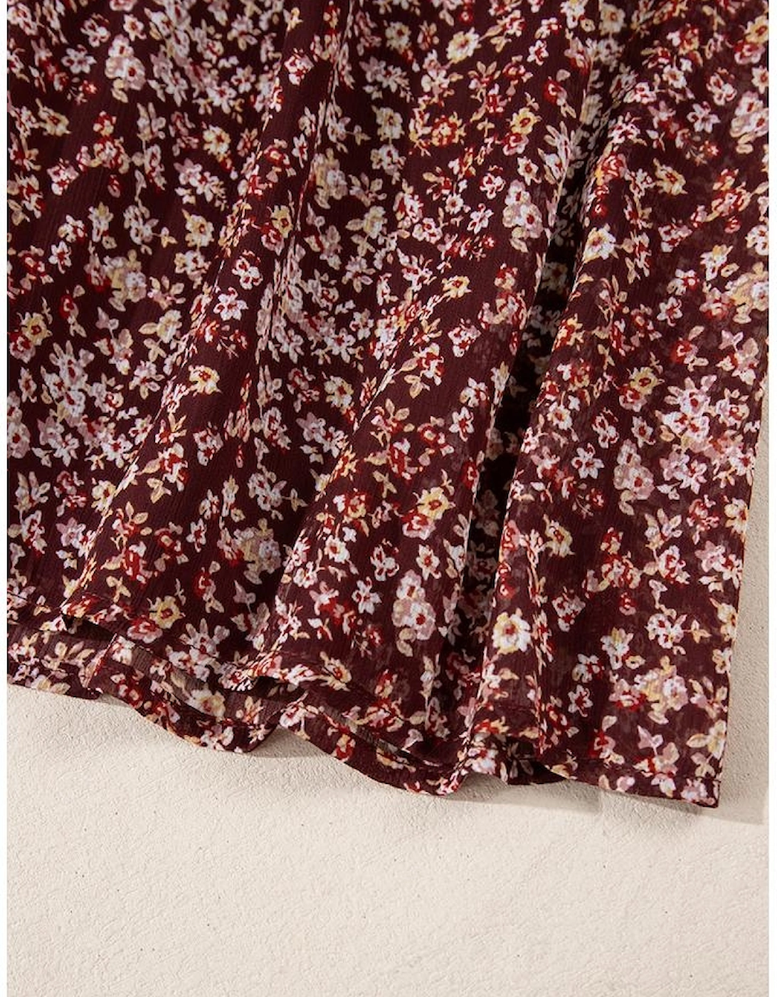 Red Floral Print Sweetheart Neck Shirred Back Mini Dress