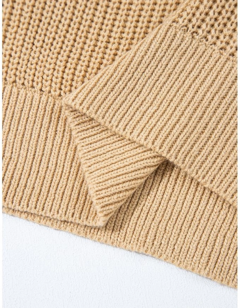 Parchment Sequin Horse Graphic Lightweight Knitted Sweater Vest