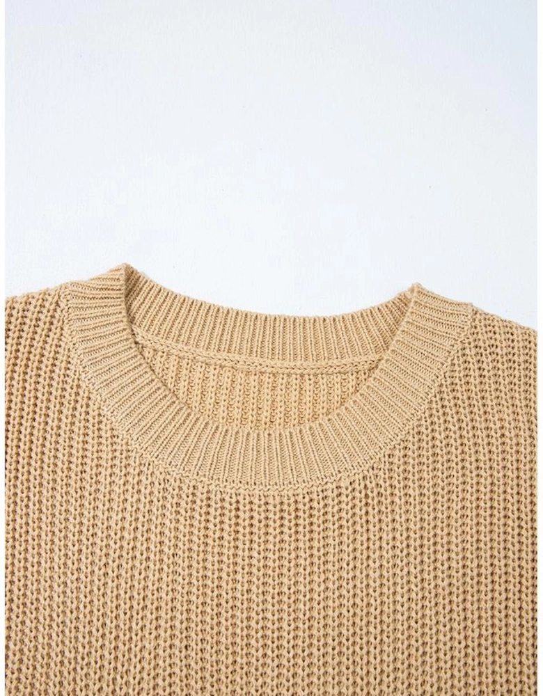 Parchment Sequin Horse Graphic Lightweight Knitted Sweater Vest