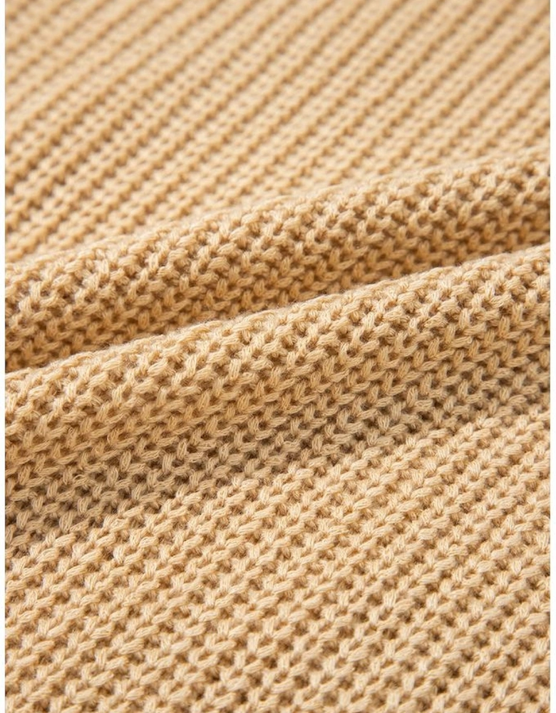 Parchment Sequin Horse Graphic Lightweight Knitted Sweater Vest