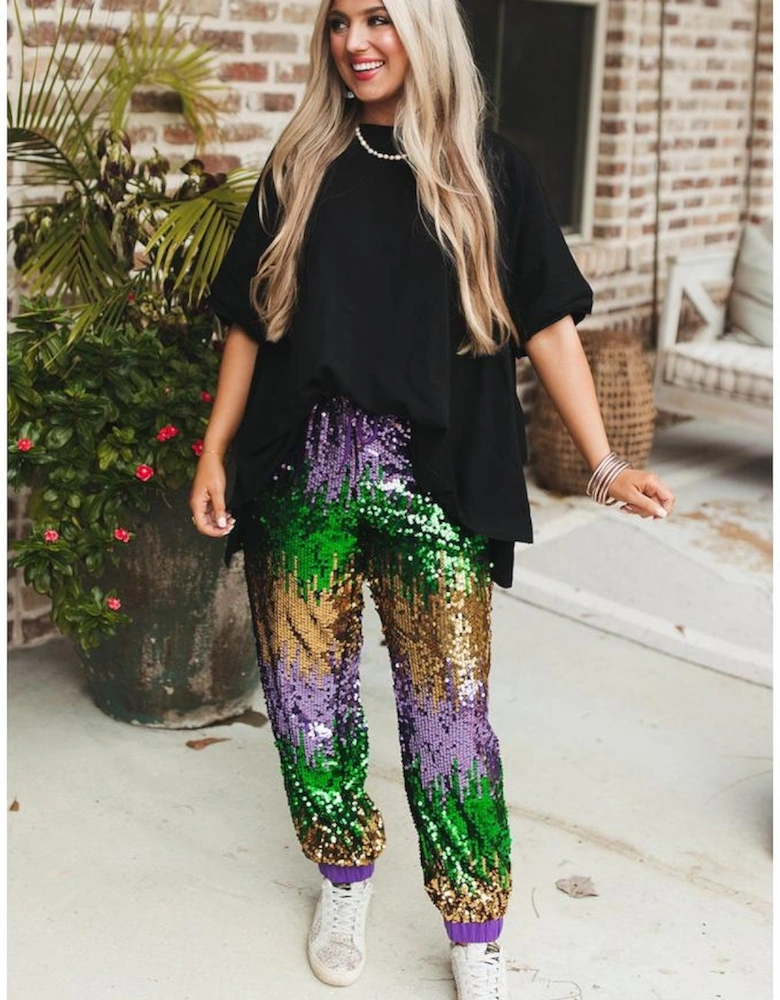 Black Loose Half Sleeve Hi Low Hem T Shirt