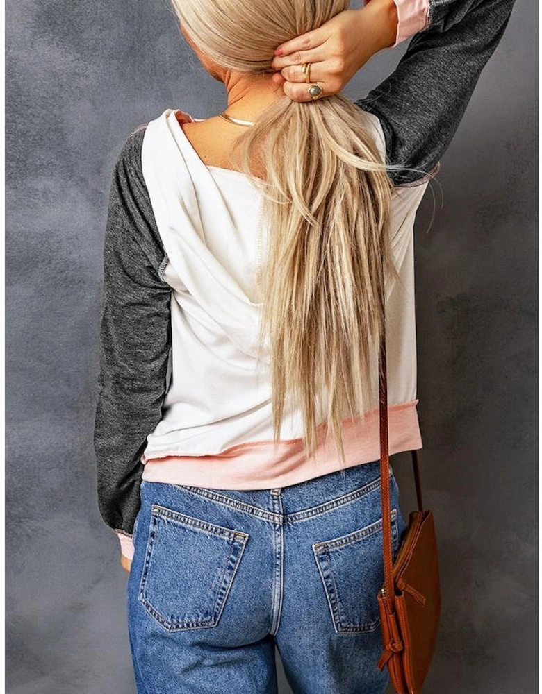 Azura Exchange Button Accent Pullover Hoodie