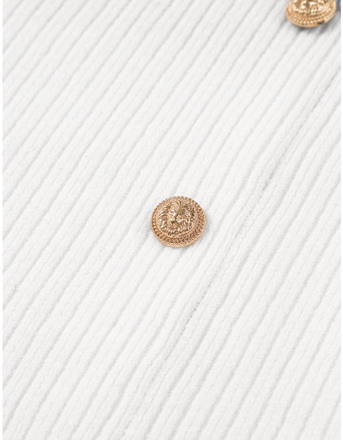 Gray Stripe Ribbed Buttoned Detail Drop Shoulder Tunic Sweater