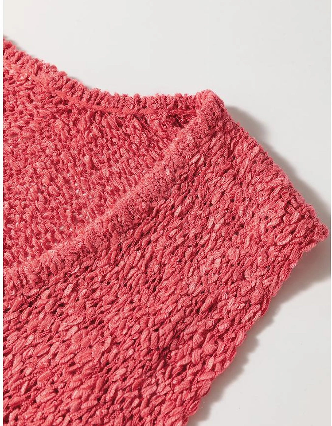 Flamingo Textured Knit U Neck Slim Fit Sweater Vest