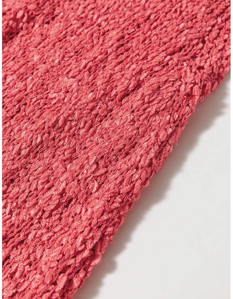 Flamingo Textured Knit U Neck Slim Fit Sweater Vest