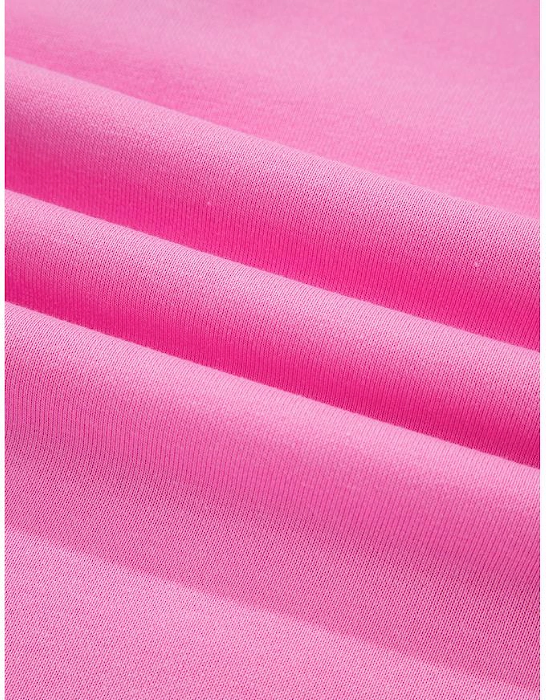 Pink Contrast Striped Collar Patchwork Puff Sleeve Ruffle Hem Mini Dress