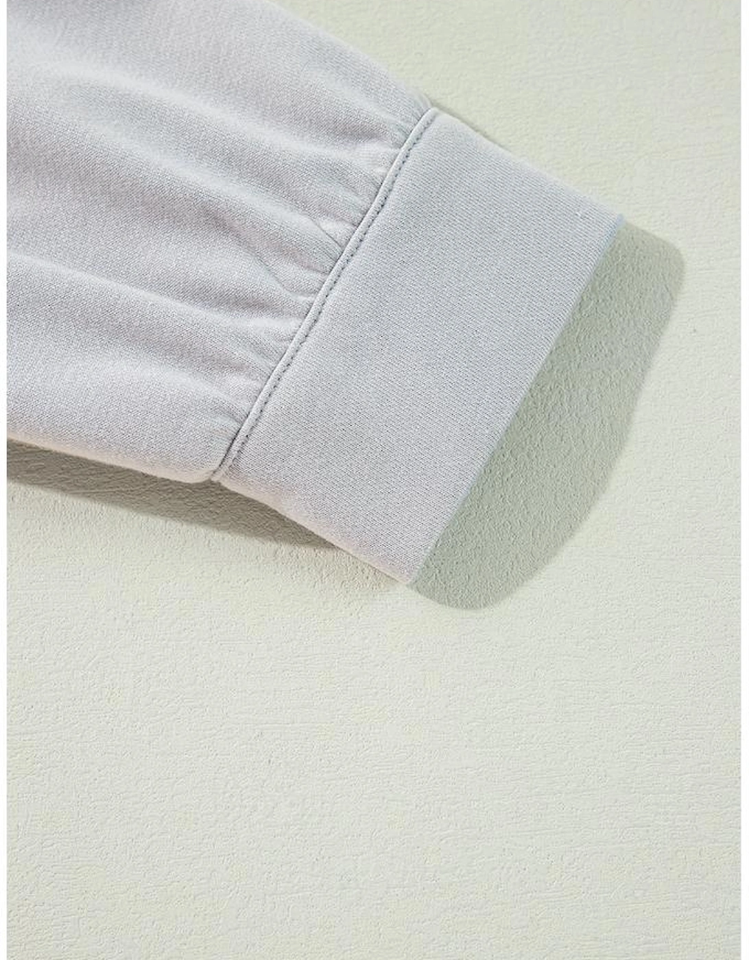 Beau Blue Floral Patchwork Star Pattern Drawstring Hoodie