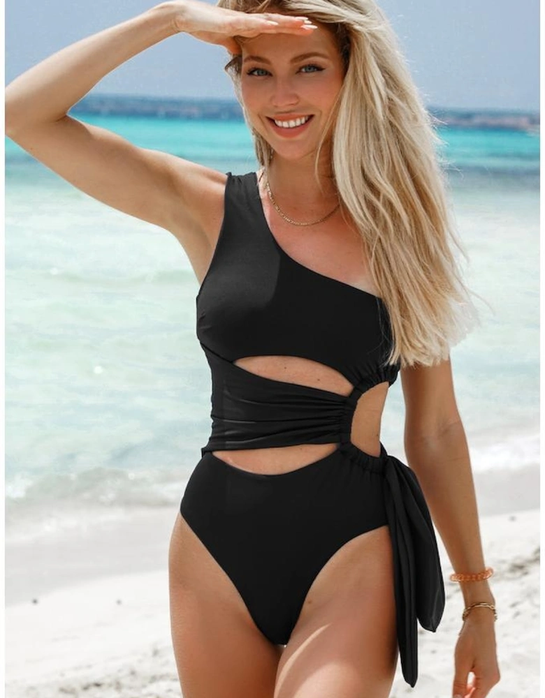 Azura Exchange One Shoulder Cutout One Piece Swimsuit