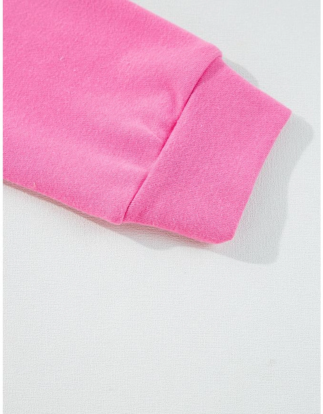 Sachet Pink High Low Patchwork Long Sleeve Top and Shorts Set