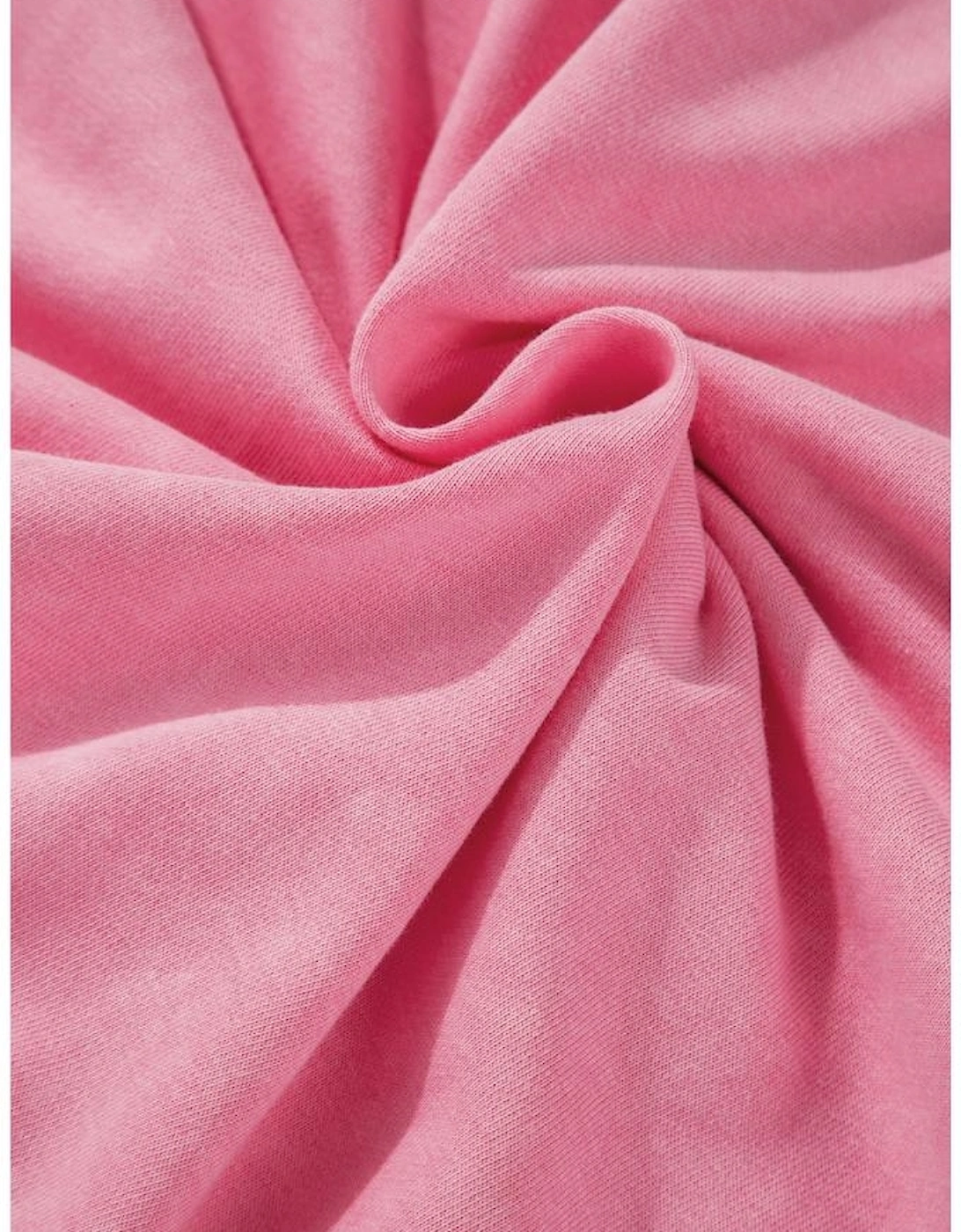 Pink Solid Snap Buttons Collared Balloon Sleeve Oversized Sweatshirt