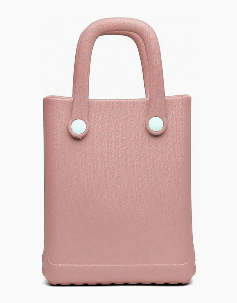 Apricot Pink Waterproof EVA Random Decorations Hollow Tote Bag