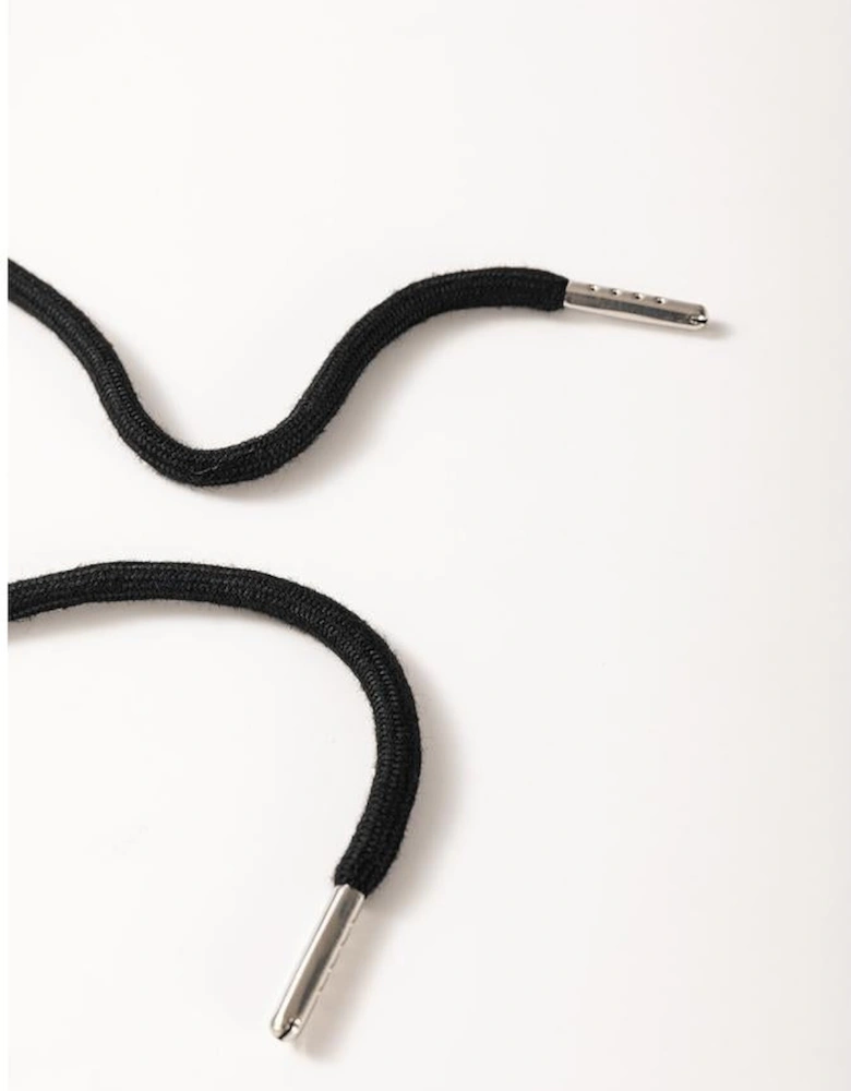 Black Zipper Flutter Sleeve Drawstring High Waist Jumpsuit