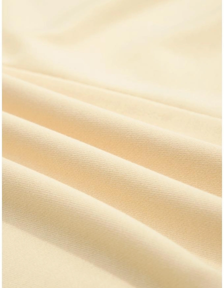 Apricot 2 in 1 Faux Two Piece Patchwork Round Neck Sweatshirt