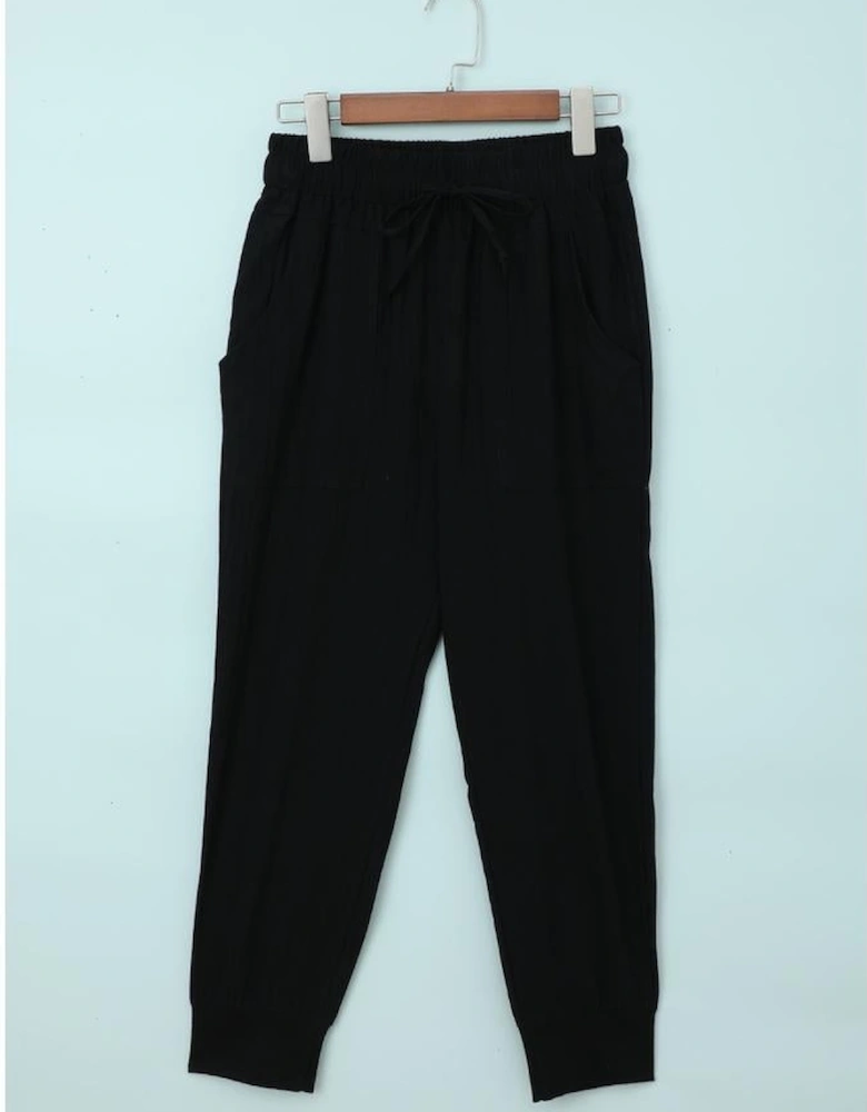 Azura Exchange Womens Casual Loose Fit Elastic Waist Drawstring Jogger Pants