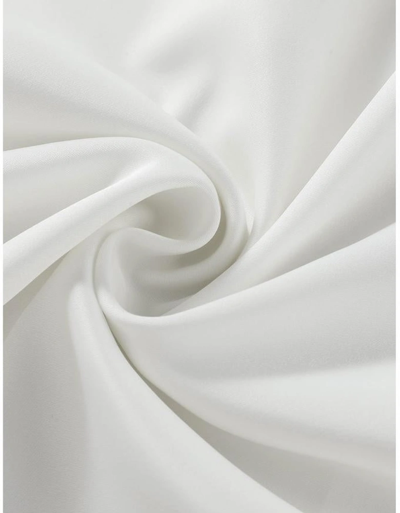 Azura Exchange White Cowl Neck Long Sleeve Elegant Blouse